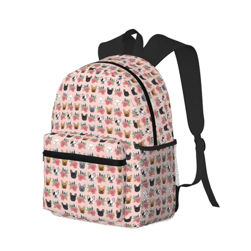 Sac à dos bouledogue français unisexe léger pour ordinateur portable - 2