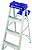 Louisville Ladder Louisville AS2100, 250 lb, 3 in Width X 3 in Depth Non-Conductive Rail, 5 Rung 6-Foot Aluminum Step Ladder, 250-Pound Capacity, AS2106, 6-Feet