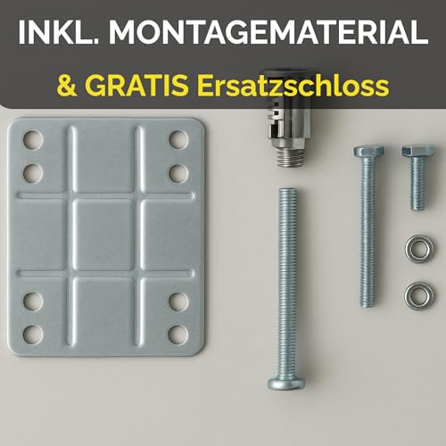Thiru Touring-Tresor Fahrradkoffer 14L - abschließbare wasserdichte Fahrradbox für Gepäckträger - diebstahlsichere Hartschale mit Universalhalterung für E-Bike, Trekking- & City-Bike (2er Set)