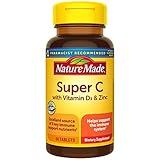 Nature Made Super C Immune Complex, 60 Tablets, Including Vitamin C, Vitamin A, Vitamin E, Vitamin D3, and Zinc Supplement, Excellent Source of Key Immune Support Nutrients