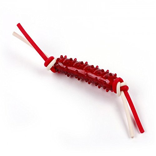 All For Paws 4547 Brinquedo Mordedor Borracha Sausage Bbq Grillers para Cachorro, Vermelho