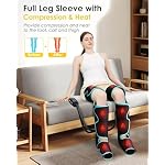 SLOTHMORE Leg Massager with Air Compression for Circulation, 3-in-1 Full Leg Heating for Foot Calf Thigh, 4 Modes 4 Intensities 2 Heat Levels, Compression Device for Swollen Legs, RLS Pain Relief - Image 3