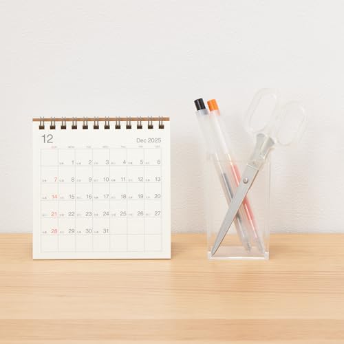 無印良品 バガス入りペーパー日曜始まり六輝カレンダー小 84854156