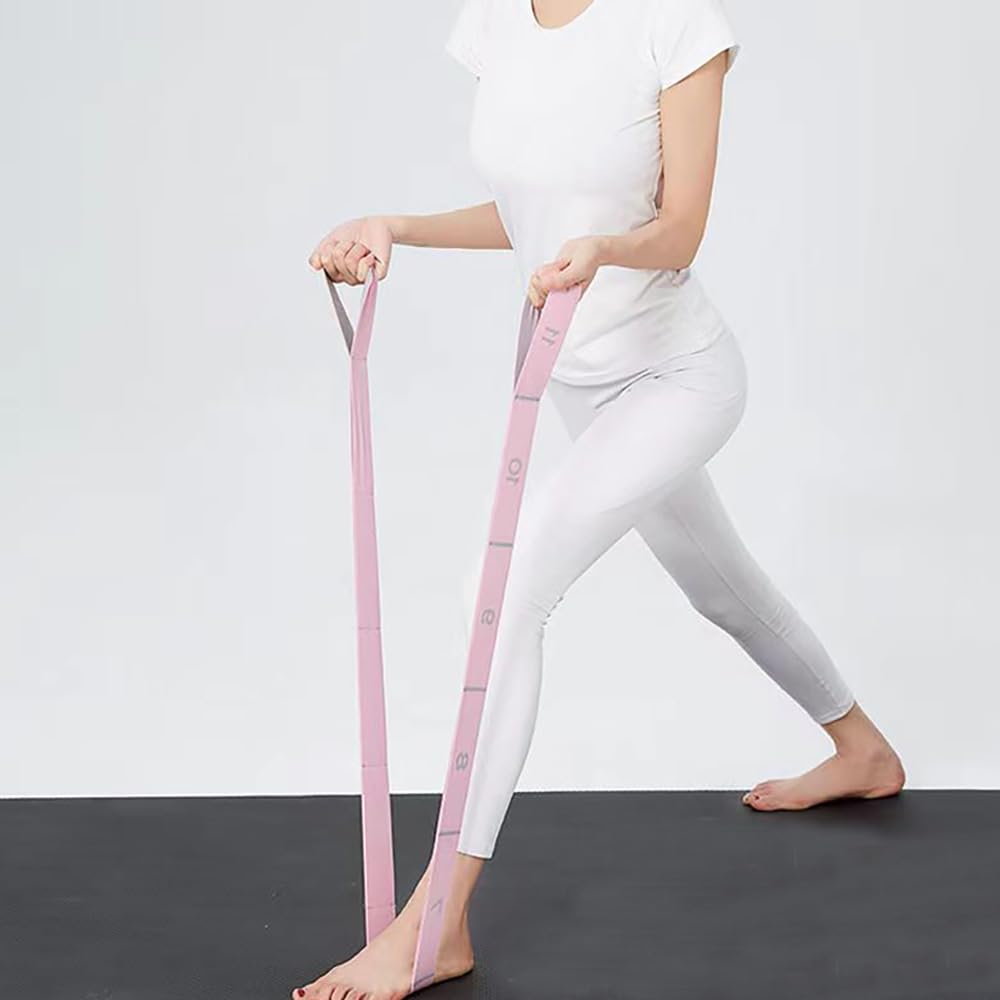 Fascia Elastica Fitness Con 9 Anelli - Per Yoga, Pilates E Allenamento, Per Adulti E Bambini