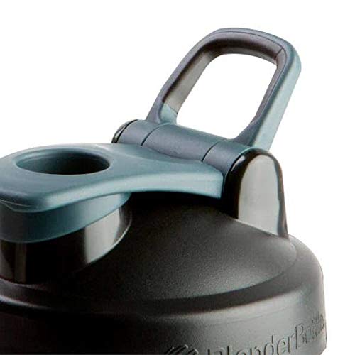 BlenderBottle Pro Series Shaker Bottle BlenderBall Rounded Base with SpoutGuard, 24 Ounce, 2-Pack (Black - Orange) - Image 4