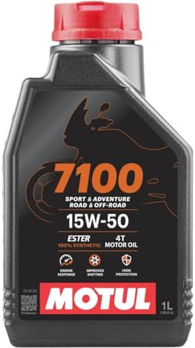 Motul 7100 4T 15W-50 Full Synthetic Motorcycle Oil, Ester Technol...
