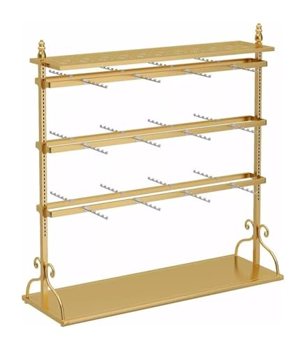 Dieses freistehende, gewerbliche Unterwäsche-Präsentationsregal aus Metall mit oberer Ablage eignet Sich ideal für Boutiquen und Modegeschäfte.