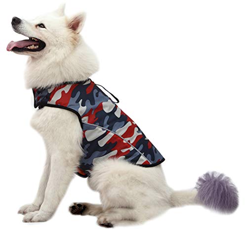 WINBATE Adjustable Dog Anxiety Jacket-Keep Calming Vest Thunder Shirt with D-Ring and Training
