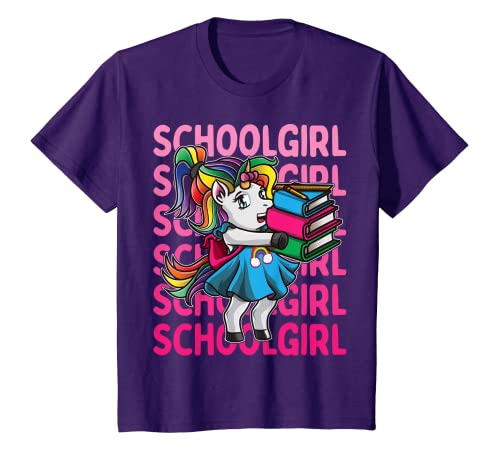 Youth First Grade Unicorn School Girl 1st Day Of School Outfit T-Shirt