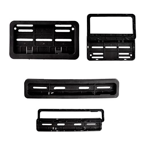 INNOVQARAJ HSRP & IND Bike Number Plate Frame Set (Front & Rear) | Durable ABS plastic construction with a universal fit for motorcycles and scooters.