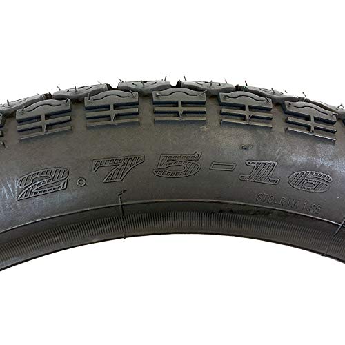 MMG Tires Set Front 2.50-16 and Rear 2.75-16 with Inner Tubes Street Dual Purpose for Motorcycles