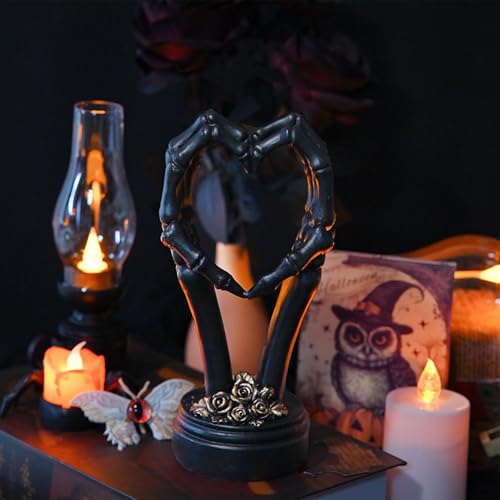 Statue Skull Couple Compacte, Déco Originale pour Rompre la Monotonie - 7