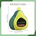Baoblaze Cat Bed Gift No Slip Base Cute Warm Soft Tent Pet Bed for Indoor Cats All Seasons Small Pets Puppy, M