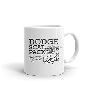 Dodge Retro Scat Pack White Mug – 11 oz