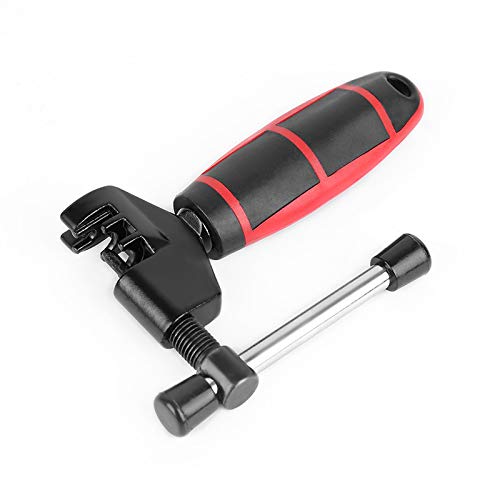VEEVIIY Fahrrad Kettenbrecher - Fahrradkette Pin Splitter Remover Breaker Cutter Repair Tool Kit, Red Shank entfernen und installieren Kette Checker Fit für 8, 9 und 10-Gang-Ketten Cover