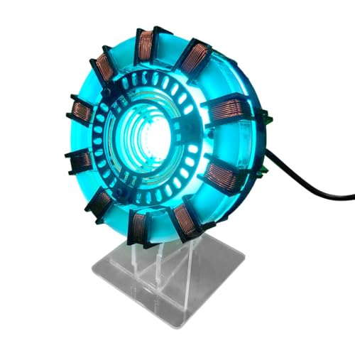 Reviews de Lampara iron man comprados en linea. 43 URMODELAND MK1 Reactor de arco en forma de corazón, kit de montaje modelo de reactor con cable de alimentación USB, luz de reactor de arco recargable, lámpara de superhéroe...