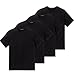 Produktbild Schiesser Herren American T-Shirt Rundhals - 008150-4er Spar-Pack (M (Gr.5), 4 X Schwarz)