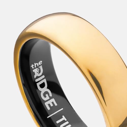 The Ridge Tungsten Rings For Men - Mens Wedding Band - Strong, Durable and Scratch-Resistant Rounded 6mm Ring With Silicone Band by The Ridge - Image 3
