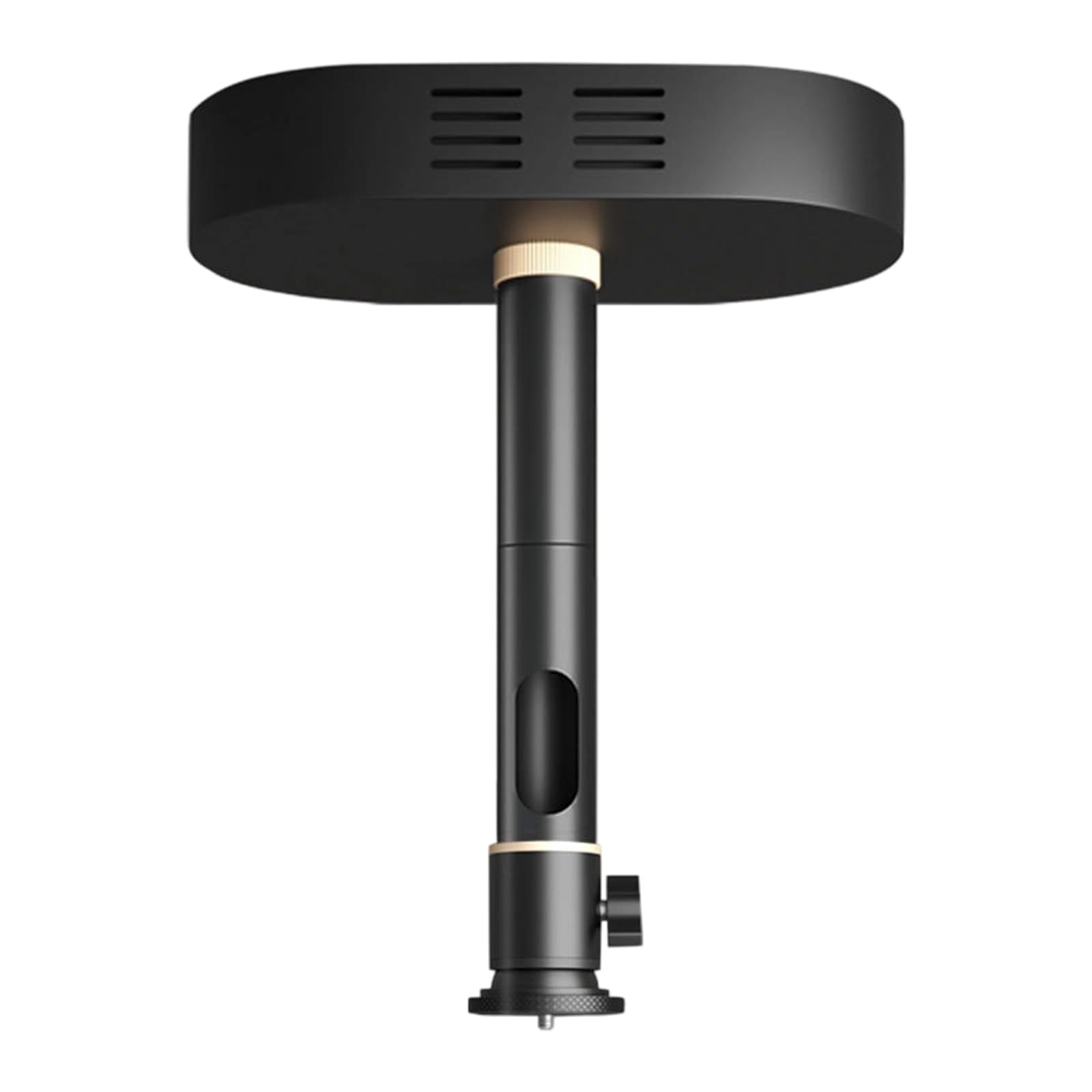 Soporte de techo para proyector de metal, rosca 1/4 para una fácil integración, longitud ajustable, rotación de 360 grados, rosca de visión flexible