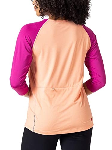 Terry 633676A3CB8 Rover 3/4 Sleeve Womens V-Neck Top, Semi-Fitted Cycling Jersey Upf 50+ Sun T-Shirt Outdoor Hiking Performance Tech Tee thumb #2