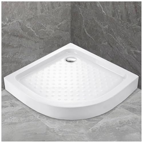 FLEPYHB Anti-Rutsch-Duschwannen-Kit In Weiß mit Ablauf, Acryl-Duschrezeptor-Tablett mit Rutschfester, Strukturierter Oberfläche, Home Indoor Duschwanne