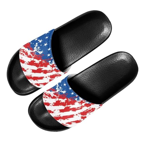 Image of Footwear for Mens Open Toe Athletic Sandals Anti-Slip Sole Slide Sandals Pillow House Flat Shoes Comfortable Slip On Slippers for Indoor & Outdoor