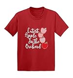 Cutest Apple in The Orchard - Autumn Infant/Toddler Cotton Jersey T-Shirt (Red, 5T)