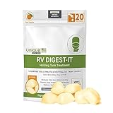Unique RV Digest-It Black Water Tank Treatment, Drop-In Pod - 20 Uses Per Bag - Eliminates Odor and Liquifies Waste - Tangerine Scent (20 Pods)