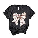 Baseball Mom Shirt, Custom Baseball T Shirts with Name, Personalized Baseball Bow Mom Tee, Coquette Baseball Sweatshirt, Customized Sports Mom Gifts for Women, Girlfriend, Mothers Day 01