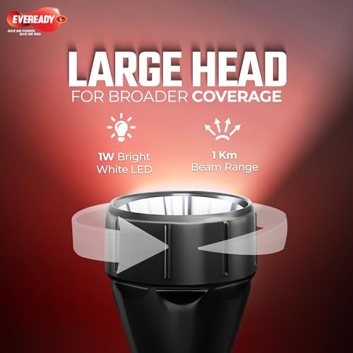 Image of Eveready DL46 LED Flashlight, Battery Powered 1 Watt