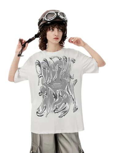 Aelfric Eden Metalic Graphic Tees Men Y2k Oversized T Shirts Women Vintage Tees Unisex Summer Tops2