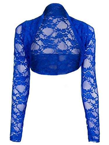 21FASHION - Bolero de manga larga para mujer Negro azul real M/L-40 /42 Cover