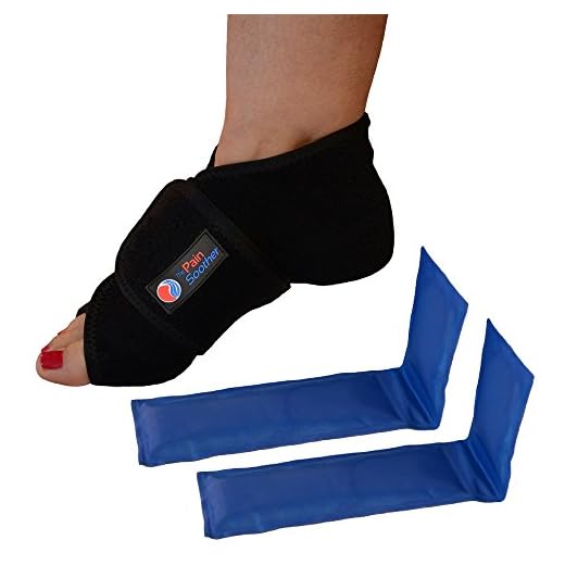 Reusable Hot Foot & Cold Ice Pack Wrap for Plantar Fasciitis, Heel Spurs, Arch Pain, Sore Feet, Swelling - Extra Gel Pack Included FSA or HSA Eligible