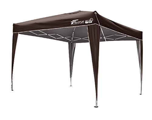 [¥11,700→¥5,000]ほぼ未使用 FIELDOOR 3.0ｘ3.0m ワンタッチタープテント  組立て簡単 高耐水加工 UVカットコーティング アウトドア キャンプ BBQ [ホワイト] Amazon | FIELDOOR 組立て簡単!! 3.0x3.0m ワンタッチタープテント