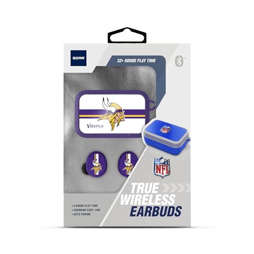 Image of SOAR NFL Wireless Sport Earbuds: Comfortable Fit & Convenient Charging