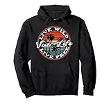Retro Vintage Van Life Dwellers Vanlife Nomads Pullover Hoodie