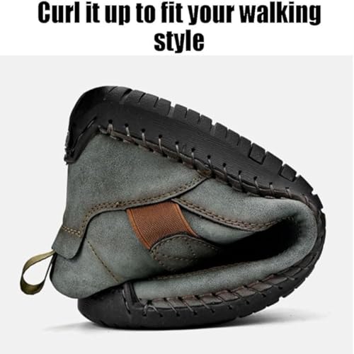 Beelovy Shoes for Men,Zapatos Casuales para Hombre,Casual Loafers for Men,Mens Casual Slip on Shoes,Leather Sneakers Soft Comfort Orthopedic Support4