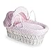 Weidenkorb für Babykörbchen, Weiß