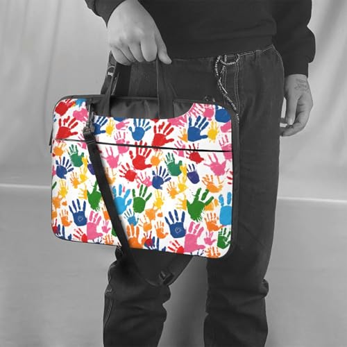Sac à bandoulière pour ordinateur portable fin antichoc imprimé design