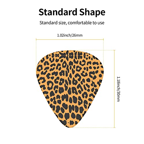 Ensemble de 12 médiators de guitare imprimé léopard pour guitare acoustique, guitare électrique, contrebasse, ukulélé - Les Beatles, Paul McCartney, John Lennon, RIngo Starr, George Harrison Ensemble de 12 médiators de guitare imprimé léopard pour guitare acoustique, guitare électrique, contrebasse, ukulélé – Image 5