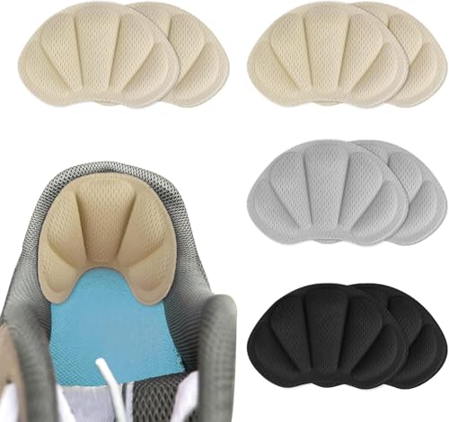 FAYAHAR 6 Pares Taloneras para Zapatos, Autoadhesivas Reducir Talla Zapato, Antirozaduras Zapatos, Almohadillas Antideslizantes, Mujeres y Hombres para Zapato Hrandes, Calzado Deporti (3 Colores)