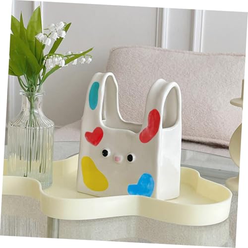 Vase à fleur de lapin en céramique Abaodam pour déco de table