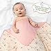 Muslin Baby Blanket Crib Blanket, Double-Sided for Girls, 40x40 Inch - Pink & Floral Print Quilt Blankets, Soft Breathable Toddler Blanket for Infants & Toddlers, Naptime/Bath/Stroller