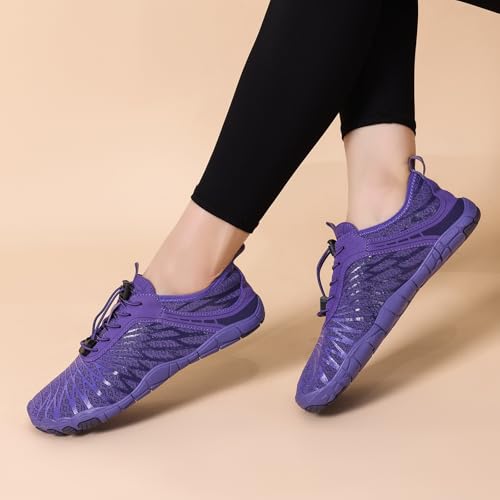 Image of Hike Barefoot Shoes for Women Men Breathable & Non-Slip Athletic Footwear Wide Toe Water Shoes,Designed for Walking,Running&Swimming