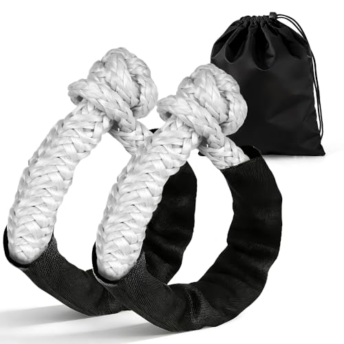 Image of BARTOO 2PCS Soft Shackles 1 /2 Inch x 22 Inch - 56,000LBS Break Strength