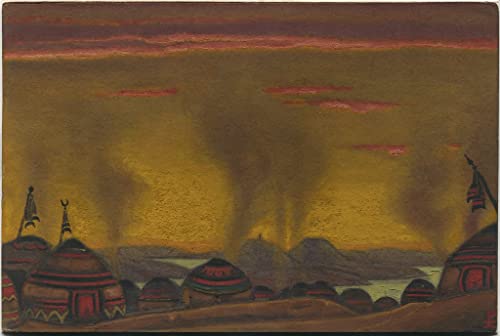 Impression d'art Décor de camp polovtsien Nicholas Roerich pour ambiance vintage de chambre