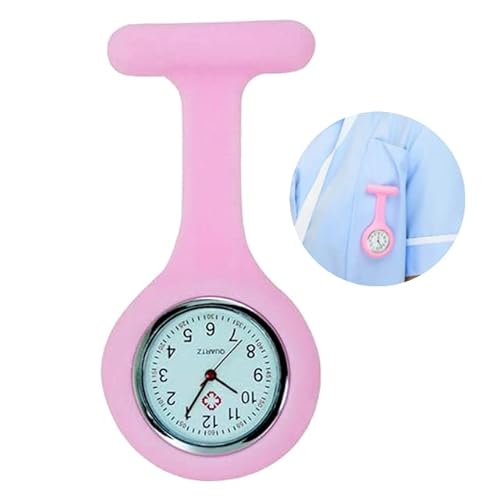 Relogio De Lapela Funcional Rosa Bebê Enfermagem Veterinária