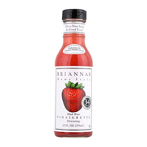 Brianna's Vinaigrette Dressing - Blush Wine - Case of 6 - 12 Fl oz.