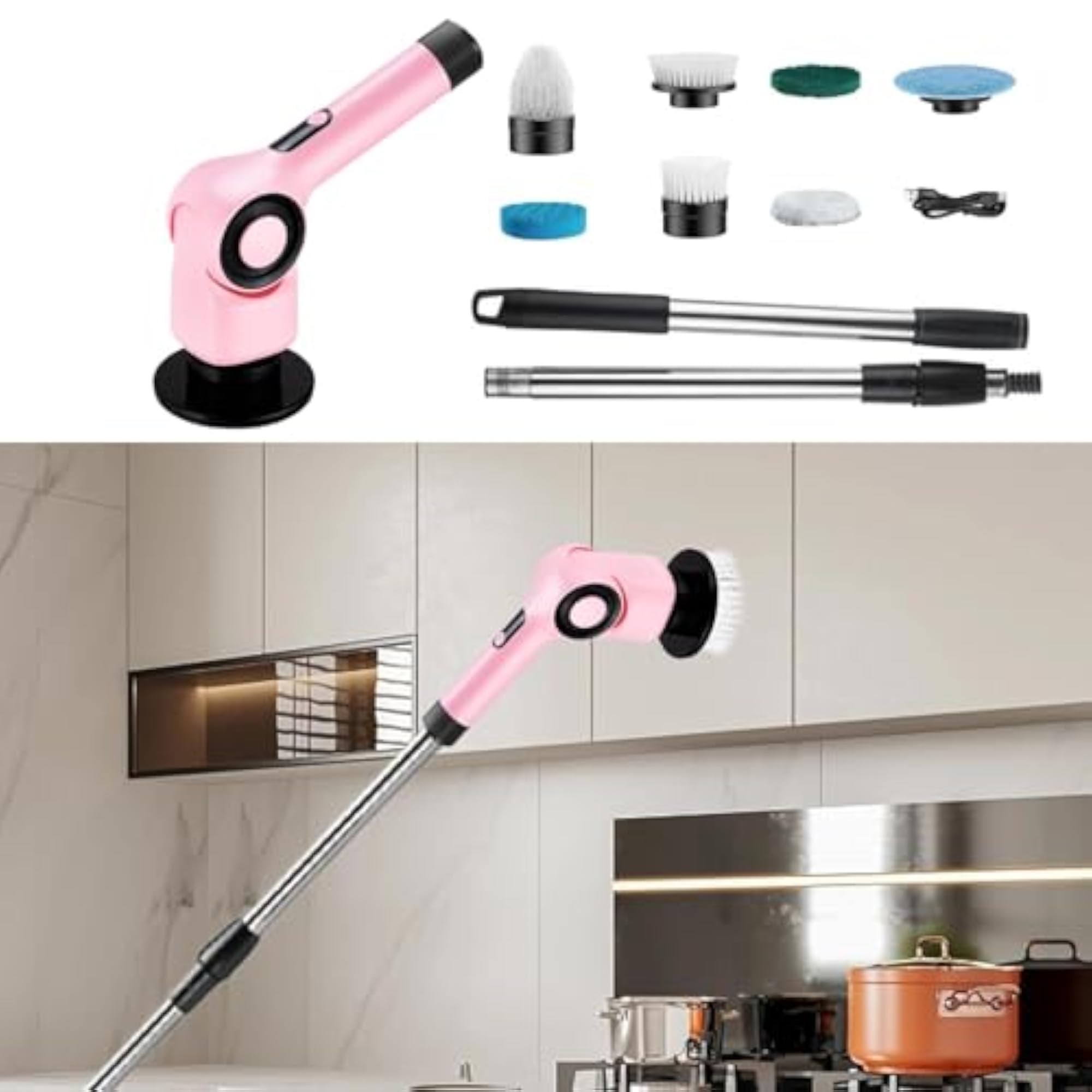 Portable Handheld Shower Cleaning Brush
