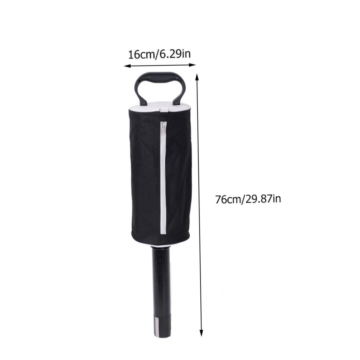 Bolsa Ligera y Práctica Diseño Desmontable Material Abs y Nylon para Recoger Bolas de Golf Capacidad para 70 Bolas Adecuado para Terreno de Golf